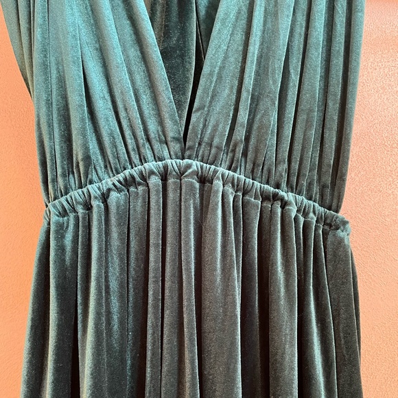 Scholle Dress Emerald Green Velvet Long Infinity Wrap Dress Bridesmaid Party - Picture 11 of 13